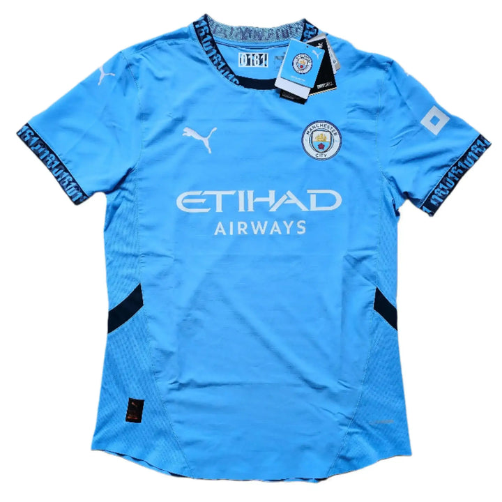 Erling Haaland 9 Manchester City 2024-2025 Signed Football Shirt | Box