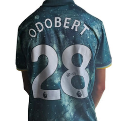 Wilson Odobert 28 Tottenham 2024-2025 Signed Football Shirt Third