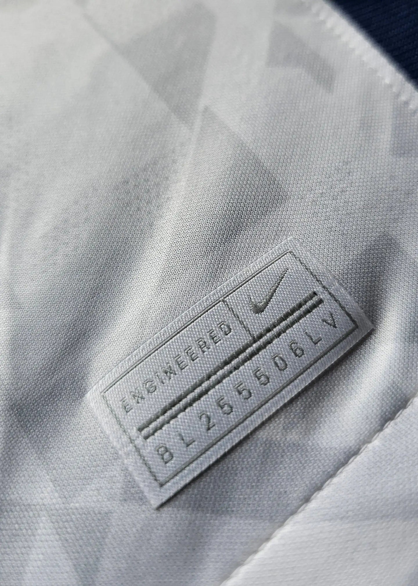 Nike label showing engineered design and style code BL 255506 LV.