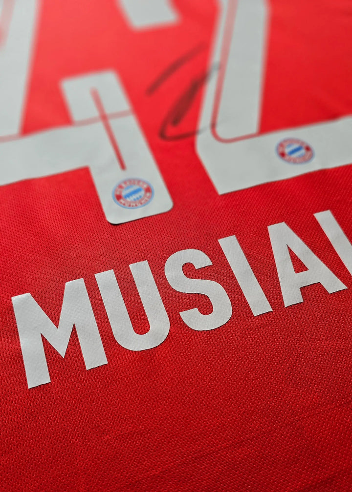 Jamal Musiala 42 Bayern Munchen 2022-2023 Signed Football Shirt