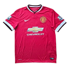 Manchester United shirt in red featuring Chevrolet logo and Nike branding.