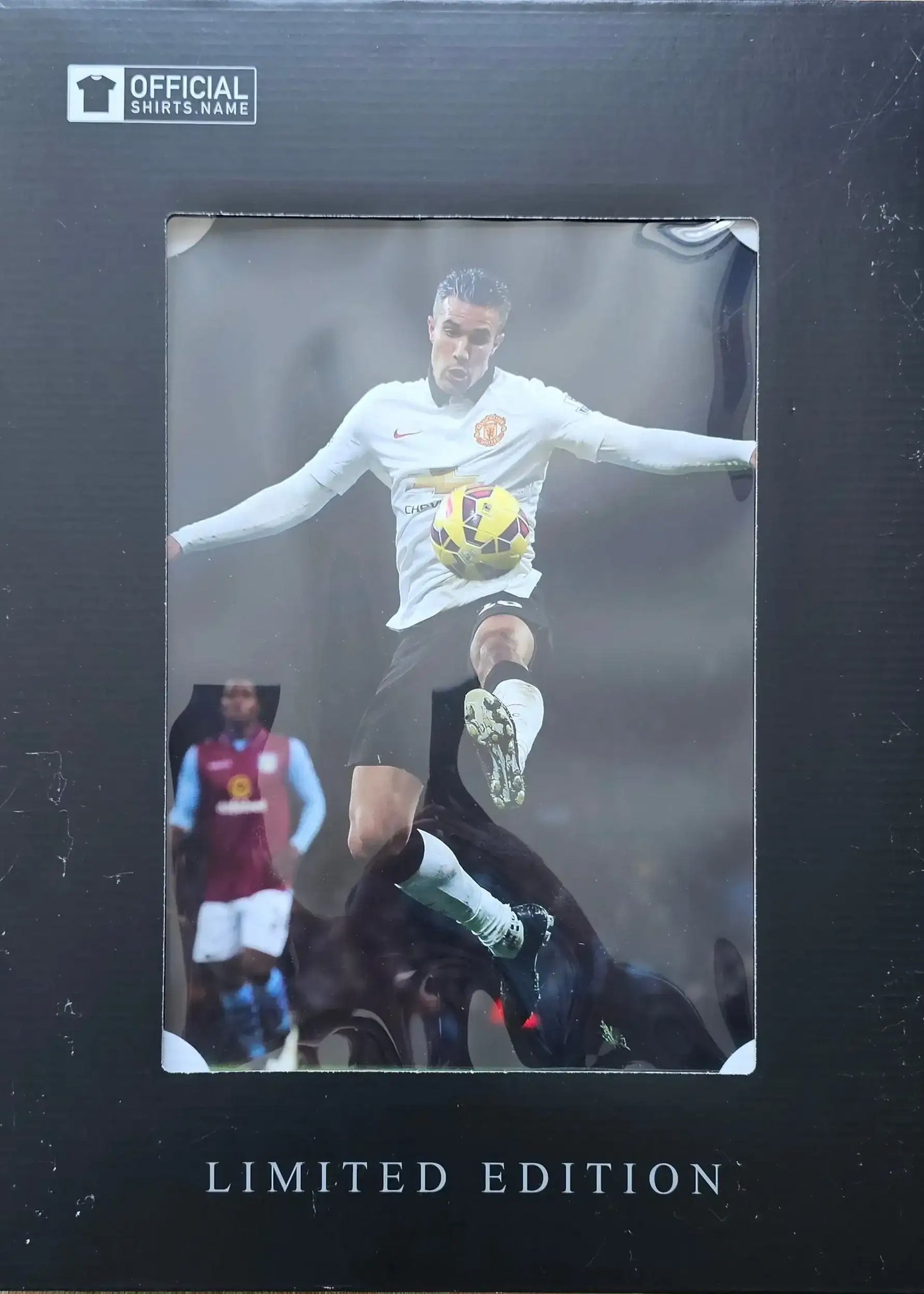 Front view of Robin van Persie Manchester United football shirt, featuring LIMITED EDITION text.