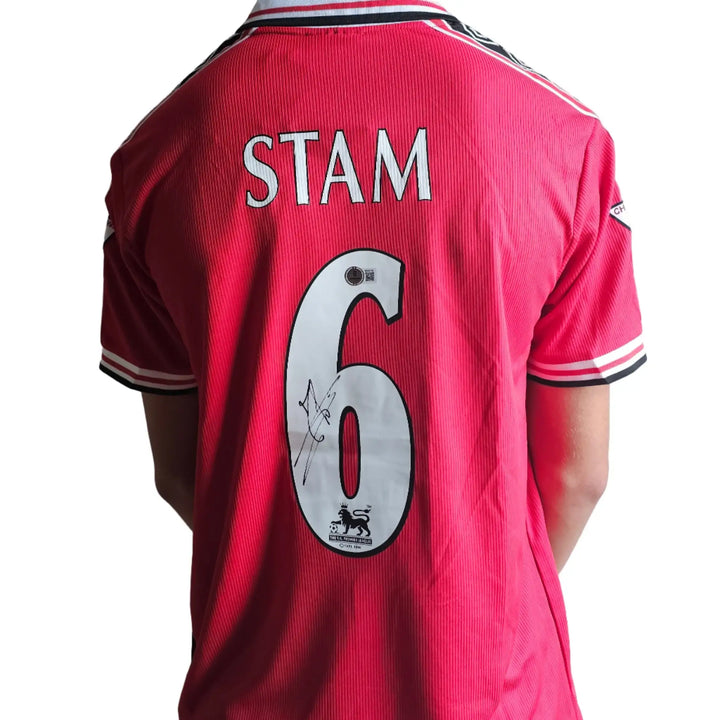 Jaap Stam 6 Manchester United 1998-1999 Signed Fanshop Shirt