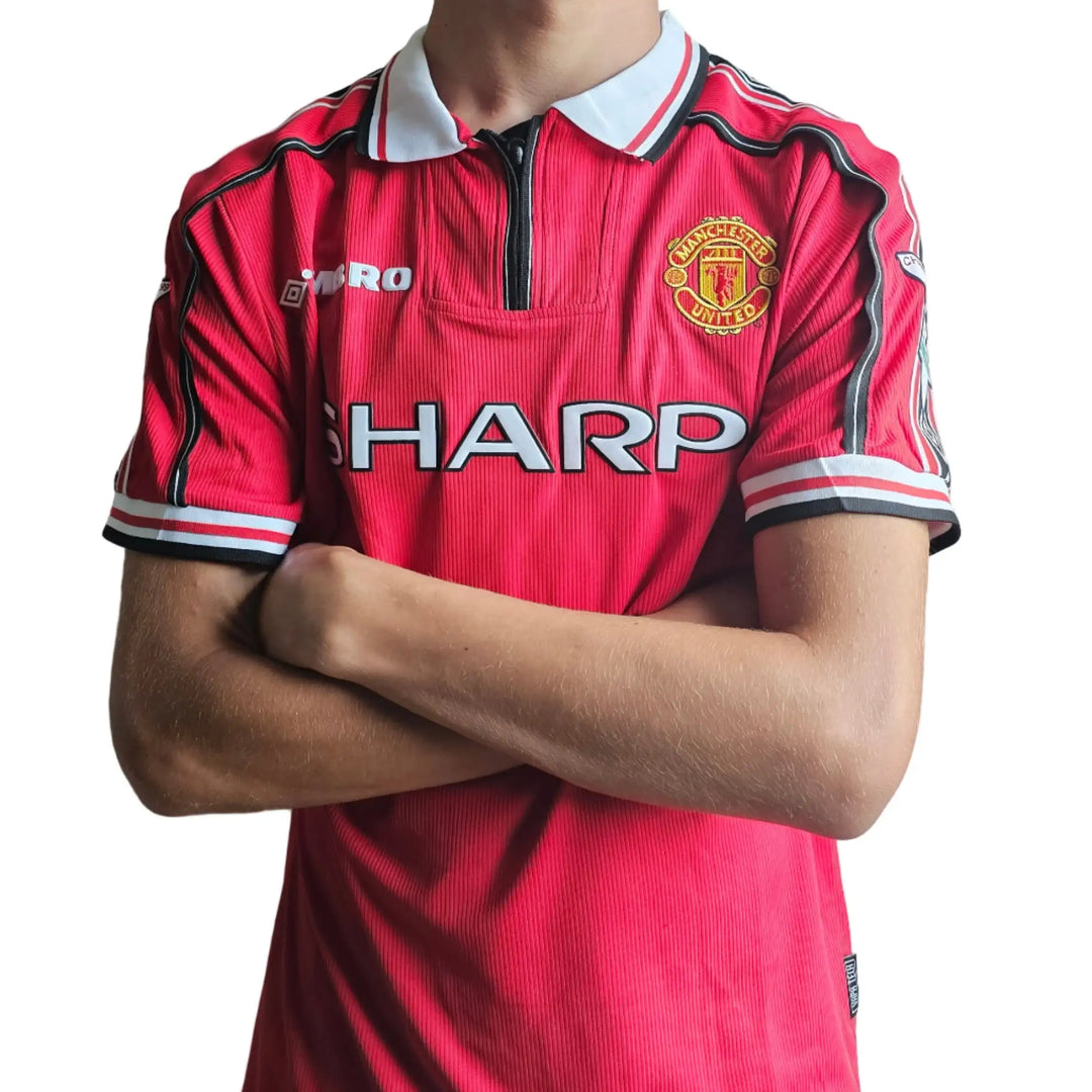 Jaap Stam 6 Manchester United 1998-1999 Signed Fanshop Shirt