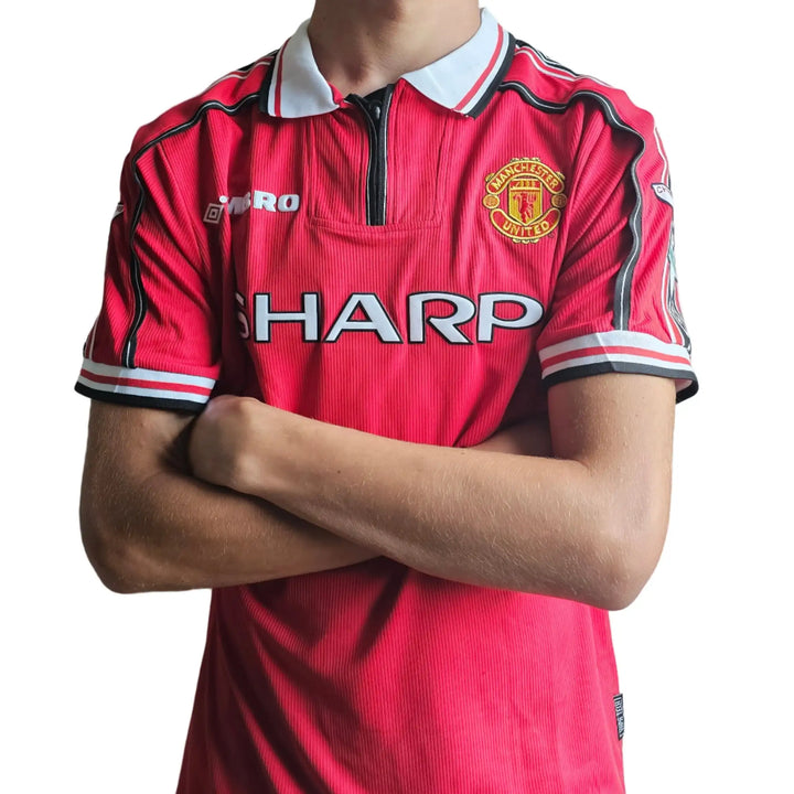 Jaap Stam 6 Manchester United 1998-1999 Signed Fanshop Shirt