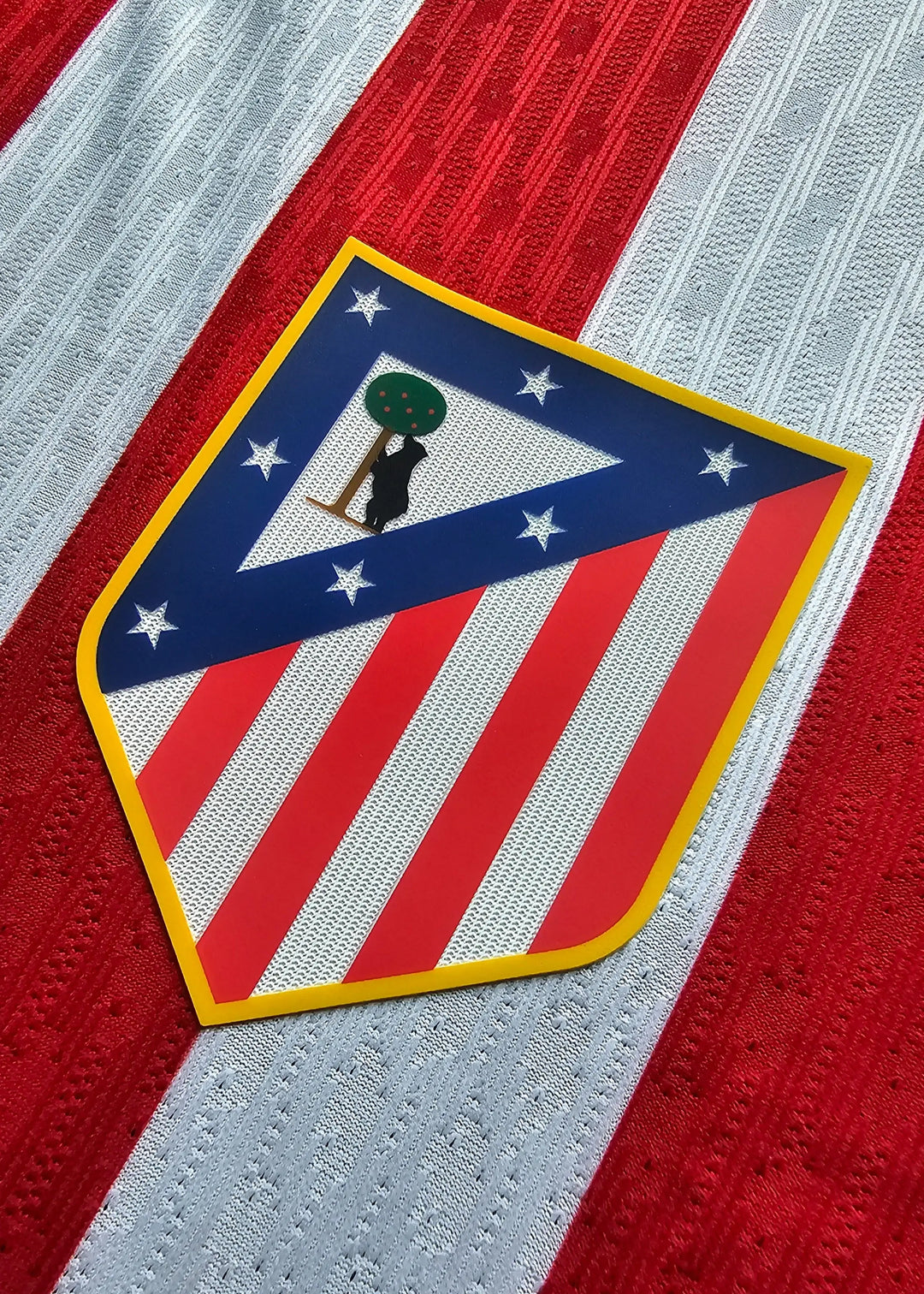 Taufik Seidu 28 Atlético Madrid Match-Issued Signed Football Shirt