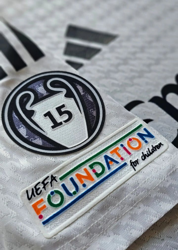 Detail of UEFA Champions League patch with &