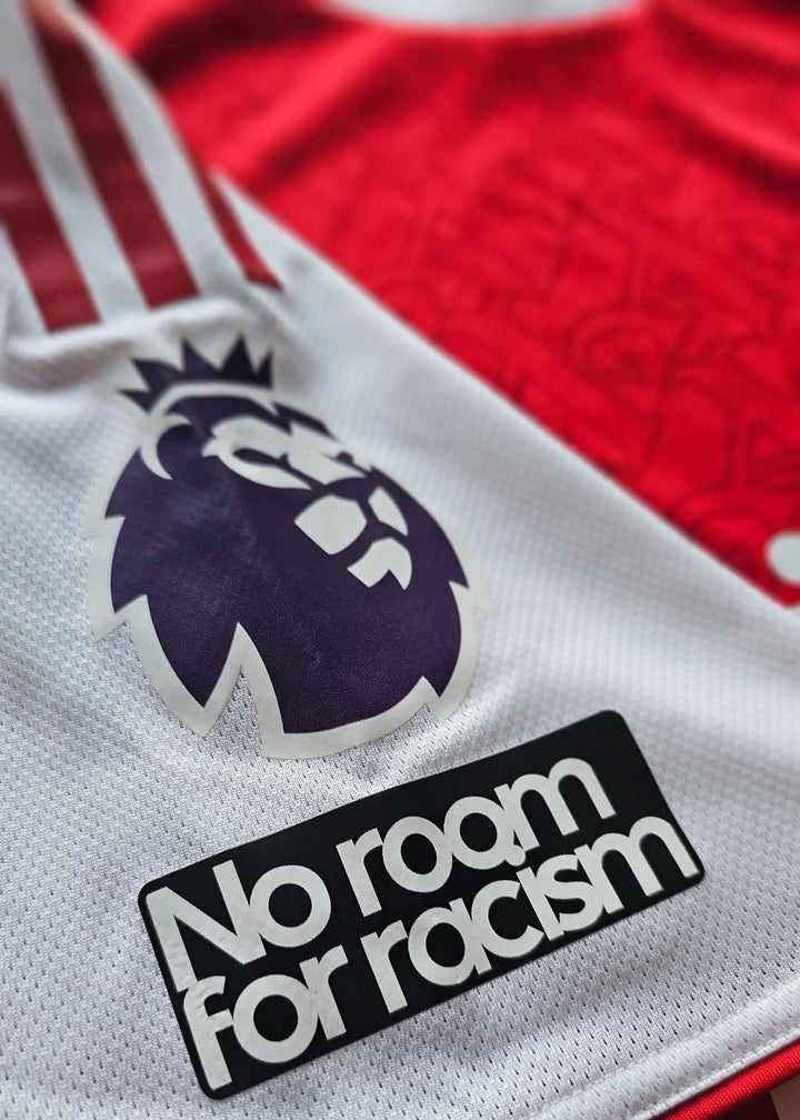 Detailed view showing the Premier League crest and &
