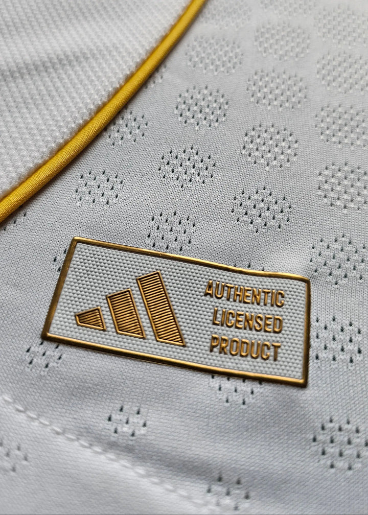 Detail view of the label displaying &
