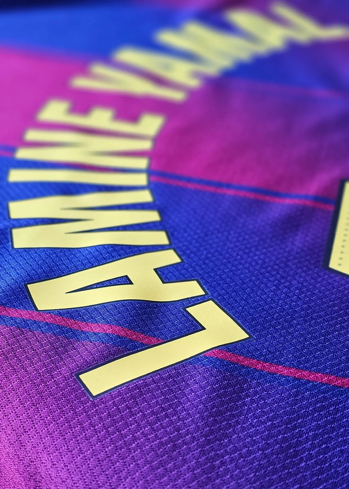 Close-up view of the back showing name &