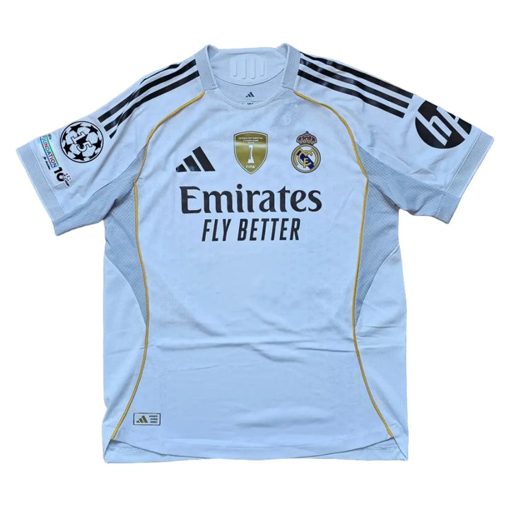 Back view showing No. 24, Real Madrid crest, and adidas branding.