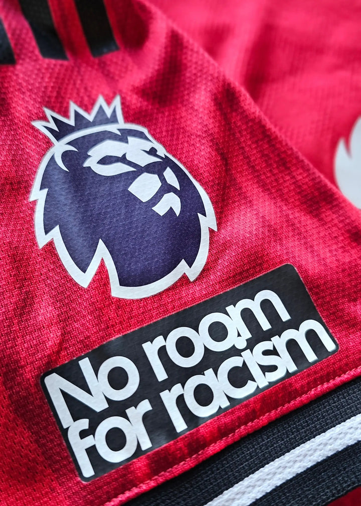 Close-up of the Premier League crest alongside the text &