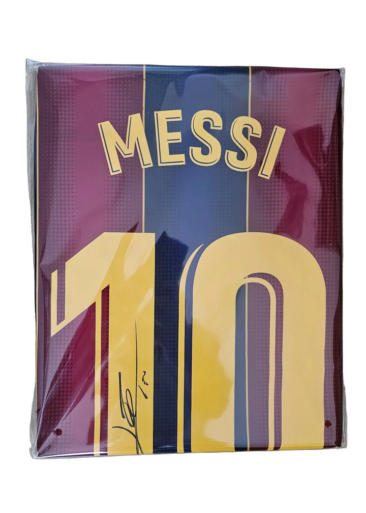 Packaged signed football shirt with &