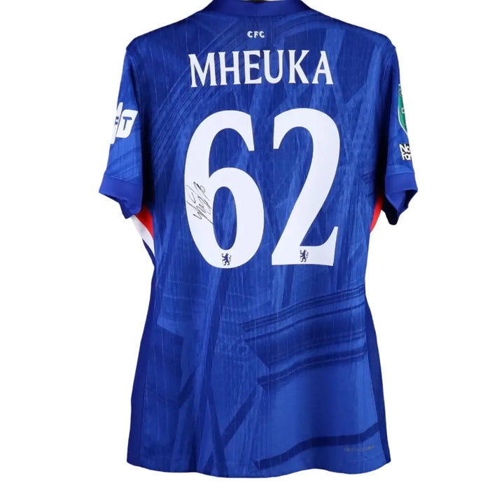 Back view featuring name MHEUKA, squad number 62, and signature.