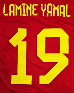 Lamine Yamal 19 Spain 2024 - Signed Soccer Shirt | National Debut Season - Walkouts