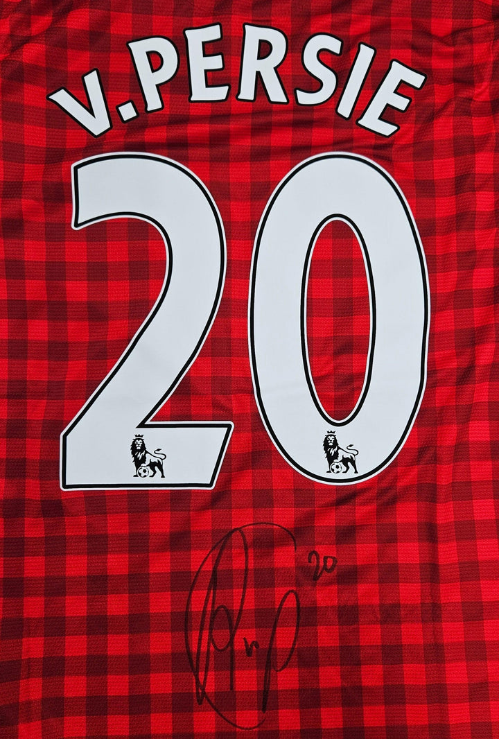 Robin van Persie 10 Manchester United 2012-2013 - Signed Soccer Jersey | Premier League Title - Walkouts