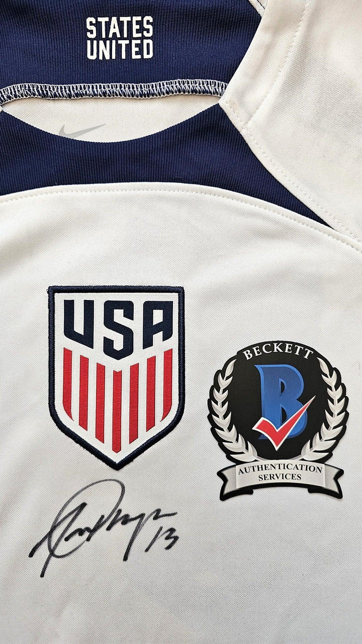 Alex Morgan 13 USA 2022-2023 Signed Jersey | Inspirational USWNT Icon - Walkouts