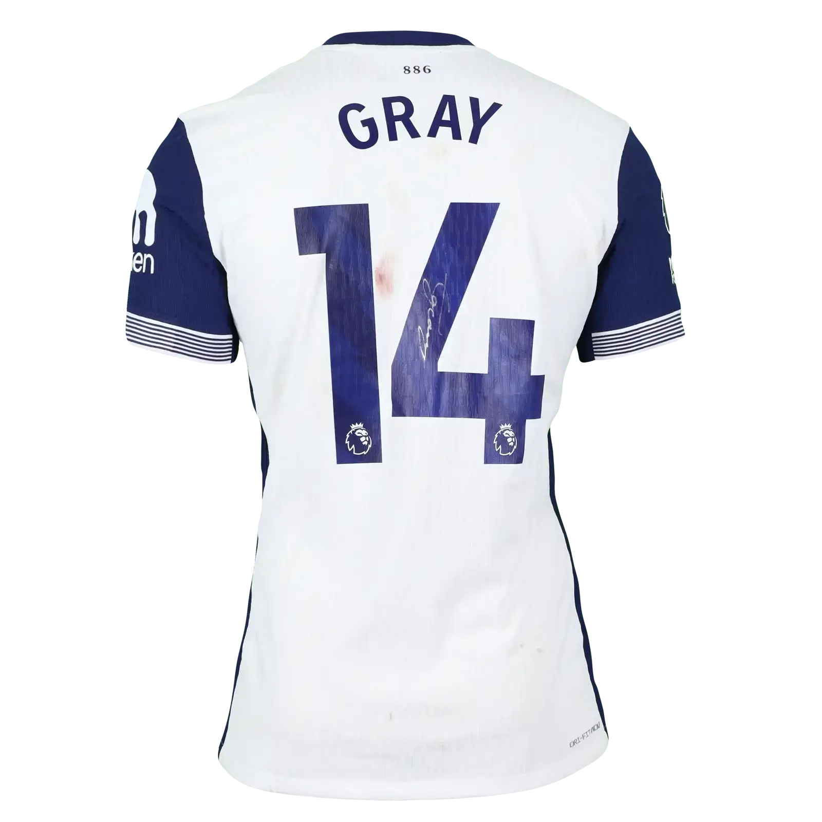 Archie-Gray-Tottenham-Match-Worn-Back-Signed - Walkouts