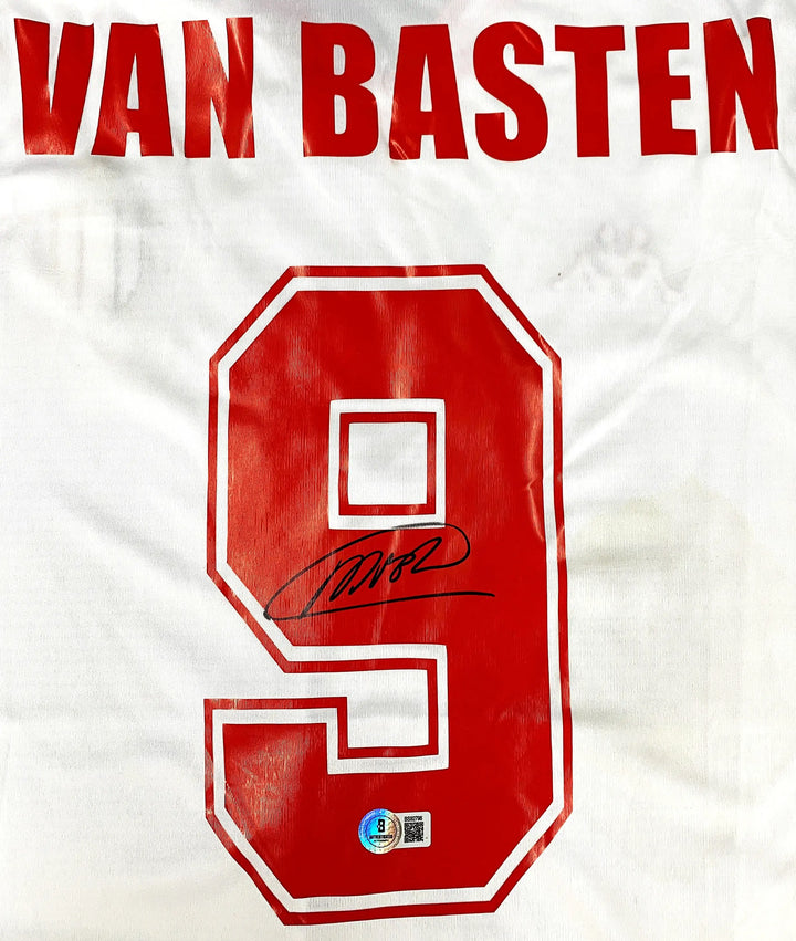 Marco van Basten Signed AC Milan Football Shirt 1988/89 | Iconic Away Kit