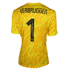Bart-Verbruggen-Holland-Euro-2024-Match-Issued-Back-Signed - Walkouts