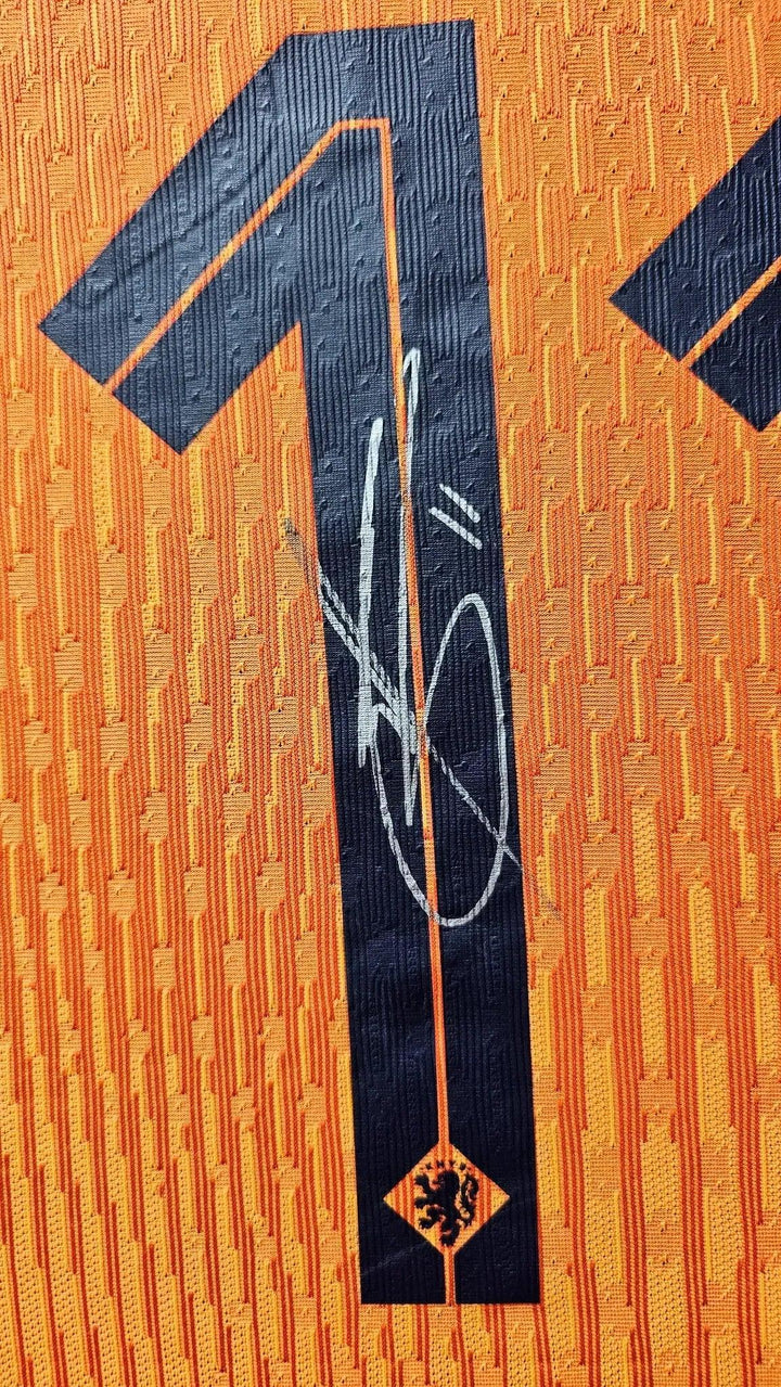 Cody Gakpo 11 Holland Euro 2024 - Match Worn Shirt Signed | Top Scorer - Walkouts