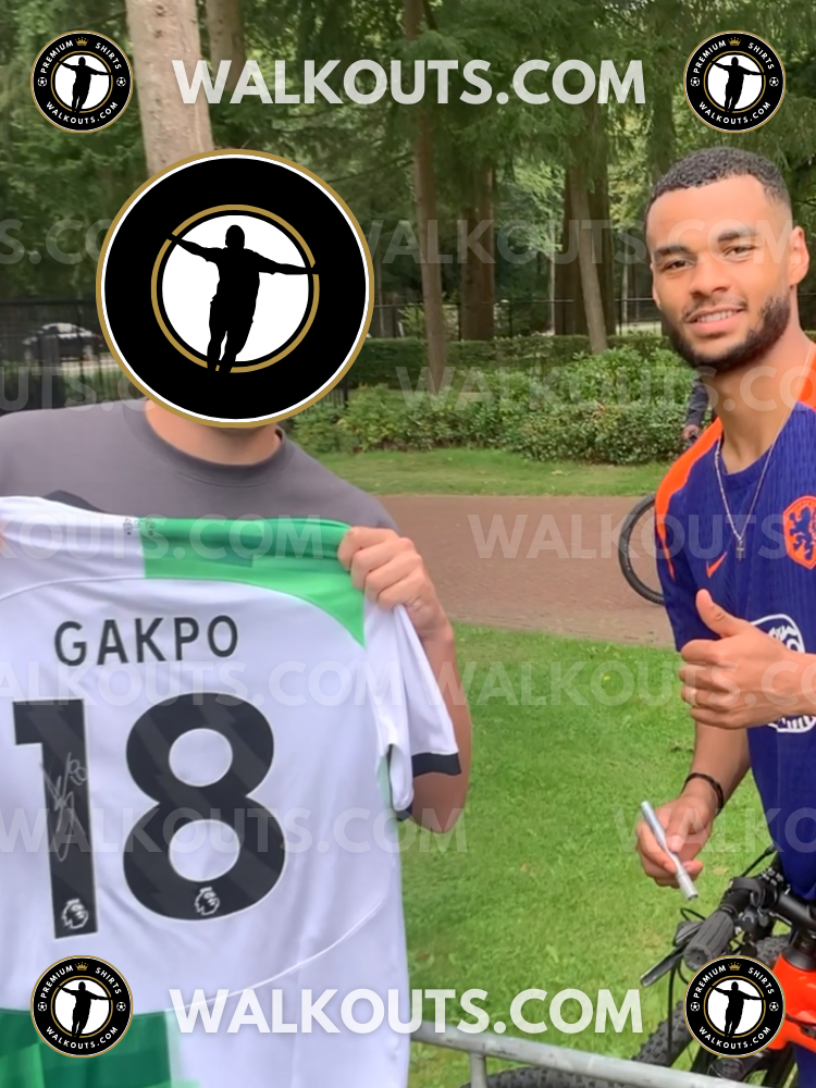 Signed Cody Gakpo Liverpool 2024-25 Away | Beckett Grade 8 — Signature proof 24CGA20013718