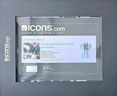 Diego Maradona 10 Argentina 1986 World Cup - Signed Soccer Shirt | Exclusive ICONS COA - Walkouts