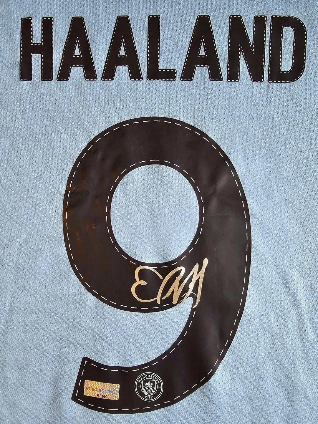 Erling Braut Haaland 9 Manchester City 2022-2023 Home - Signed Soccer Shirt | Champions League Edition - Walkouts