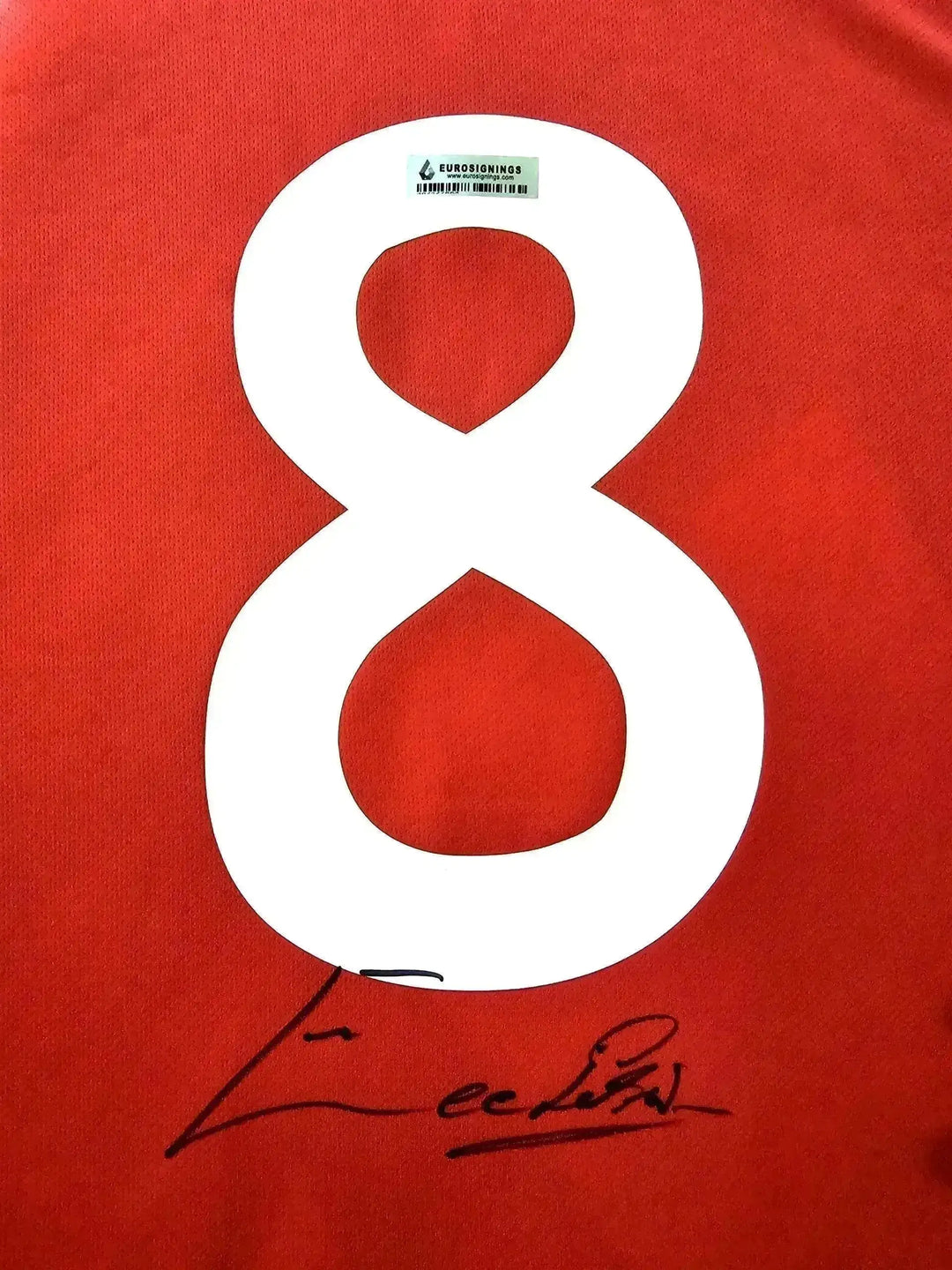 Eusebio 8 SL Benfica 1960-1961 Home - Signed Soccer Shirt | Debut Season - Walkouts