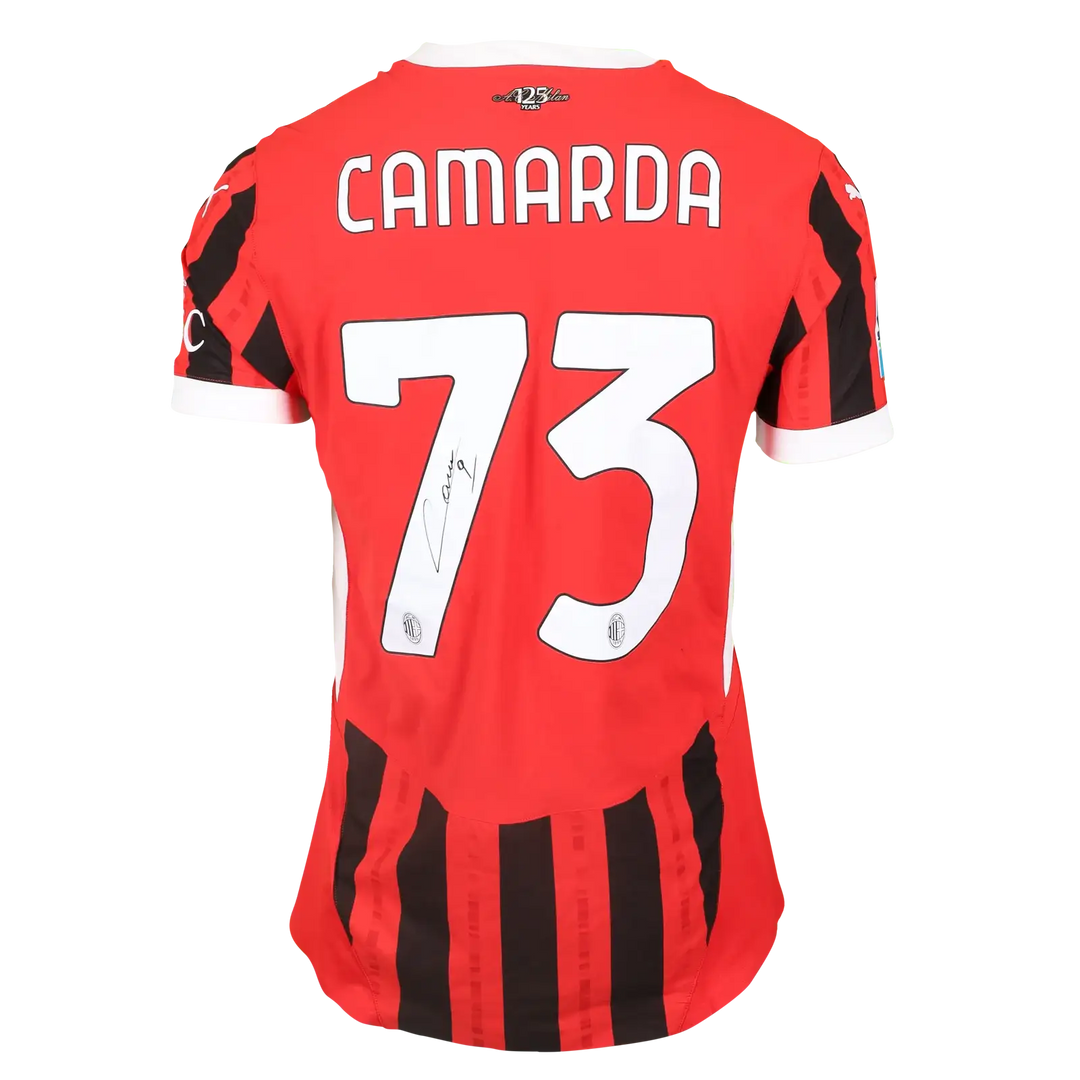 Francesco Camarda 73 AC Milan 2024-2025 | Signed Football Shirt