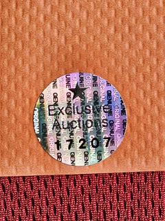 Certification seal showing authenticity details and unique number 17207.