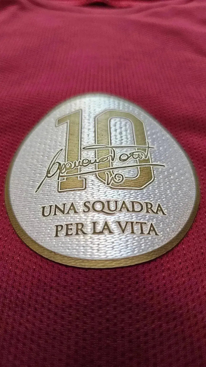 Crest detail featuring No. 10, Francesco Totti&