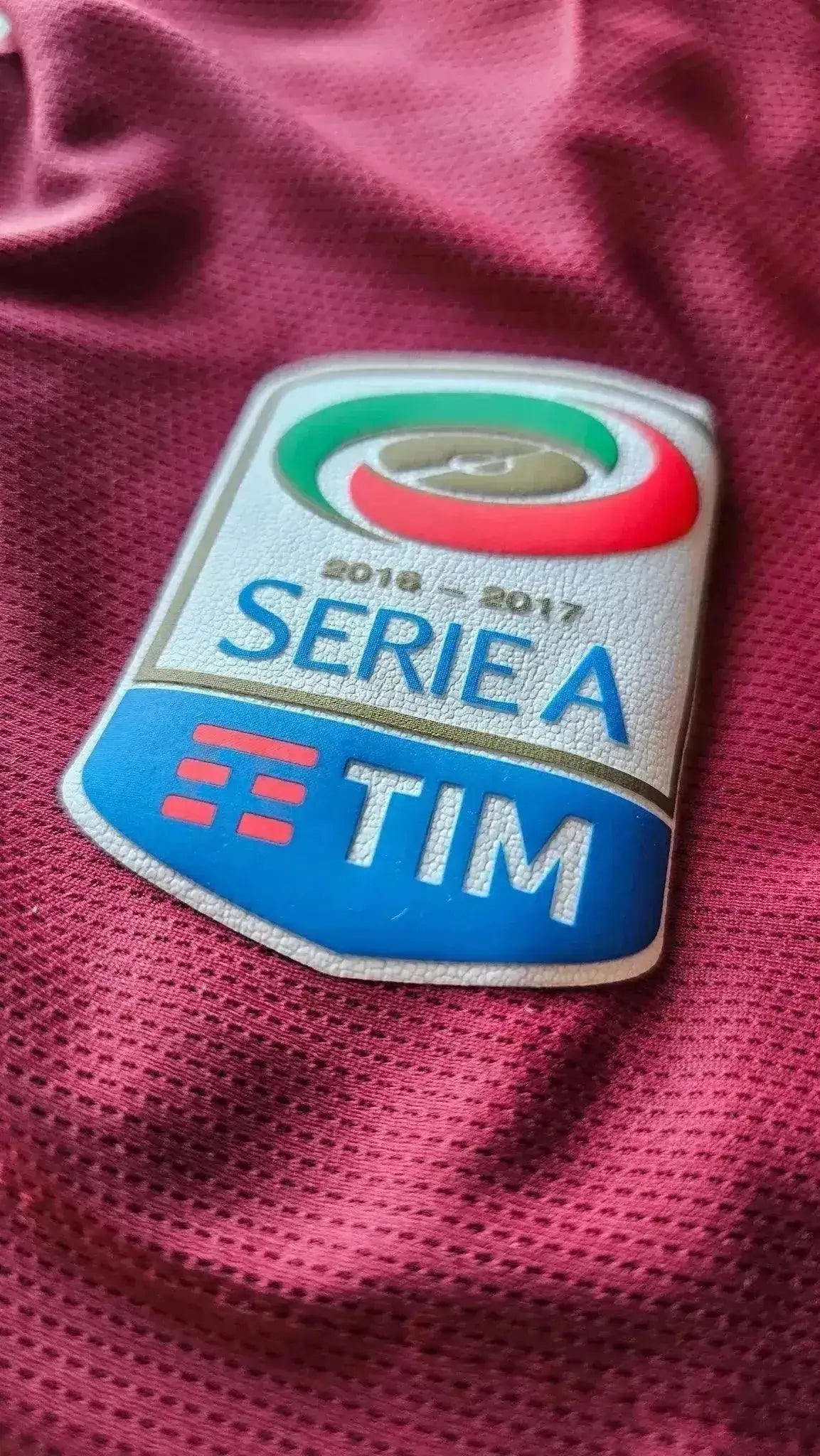 Detail of the Serie A TIM crest, featuring the logo and 2016-2017 season text.
