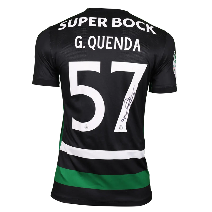 Geovany Quenda 57 Sporting CP Match-worn Shirt | 2025 Taça Cup Winner
