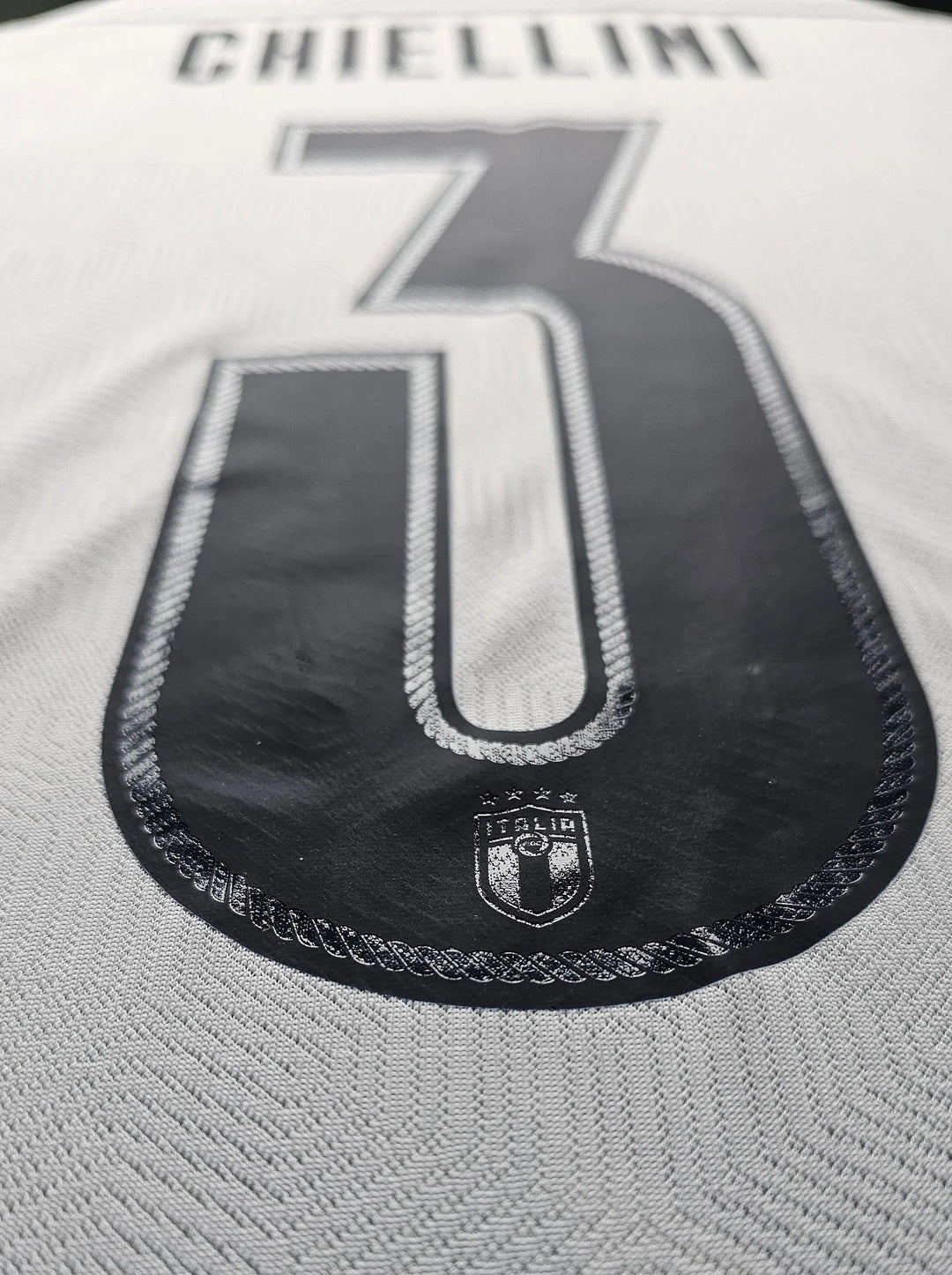 Giorgio Chiellini 3 Italy 2020 - Match Issued Shirt | Italy vs. Holland - Walkouts