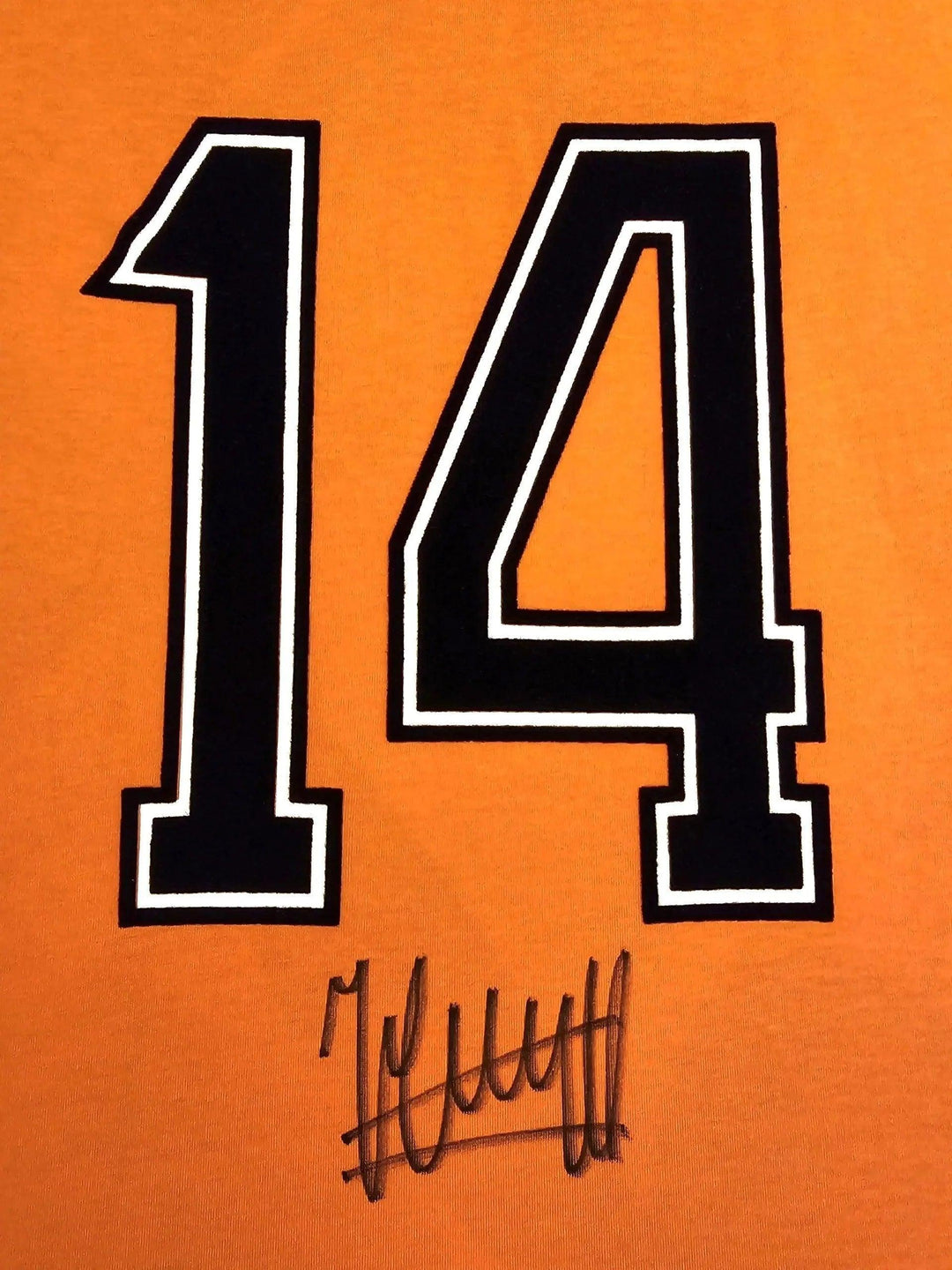 Johan Cruyff 14 Holland 1974 World Cup - Signed Soccer Shirt | Iconic Number, Authentic Memorabilia - Walkouts