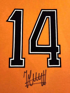 Johan Cruyff 14 Holland 1974 World Cup - Signed Football Shirt - Luxury Frame - Walkouts
