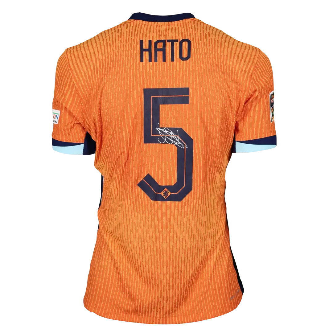 Jorrel-Hato-Holland-Match-Worn-Back-Signed - Walkouts