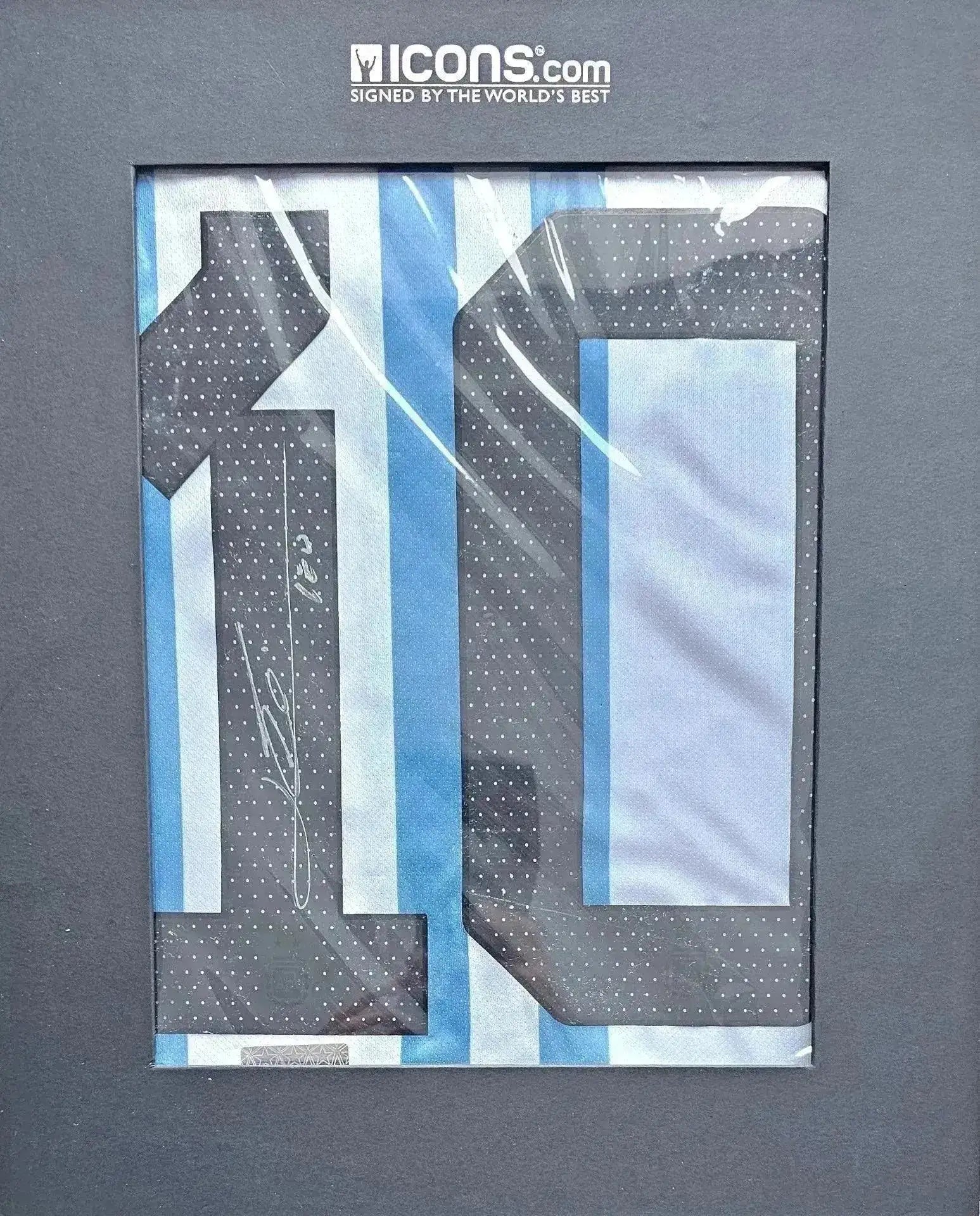 Lionel Messi 10 Argentina 2022 Home - Signed Soccer Shirt | ICONS Certification - Walkouts
