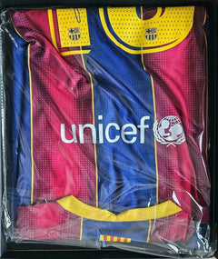 Lionel Messi 10 Barcelona 2020-2021 Home - Signed Soccer Shirt | ICONS Certification - Walkouts
