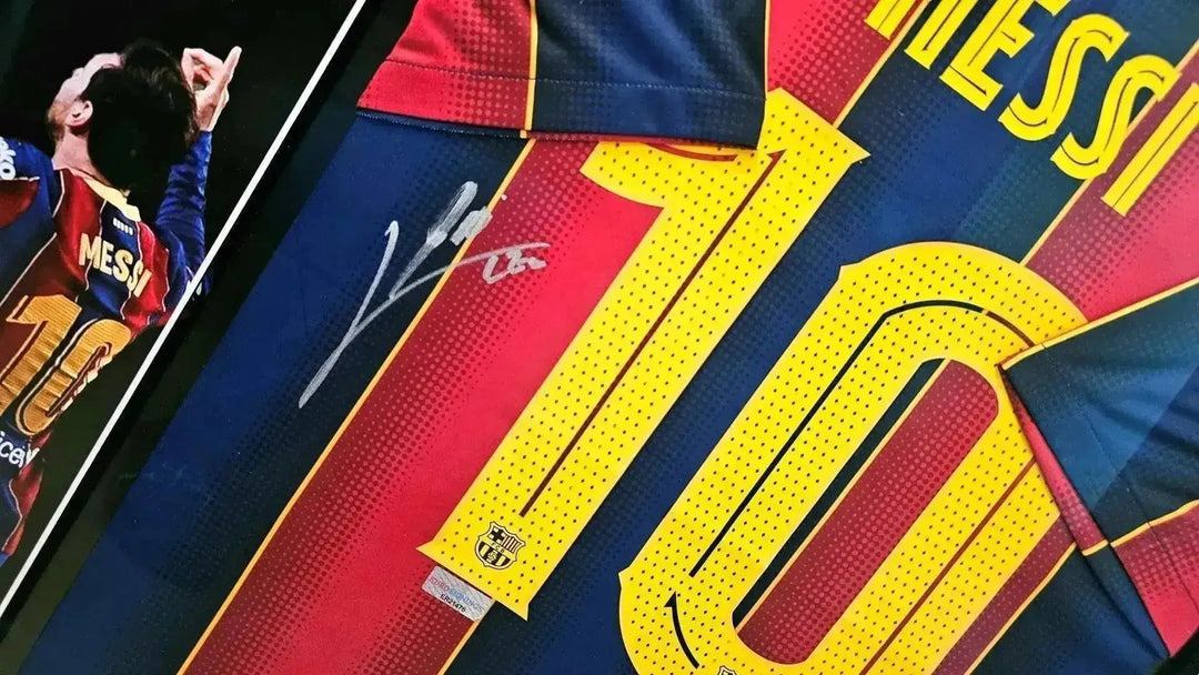 Lionel Messi 10 Barcelona 2020-2021 Home - Signed Soccer Shirt | Final Barça Season - Walkouts