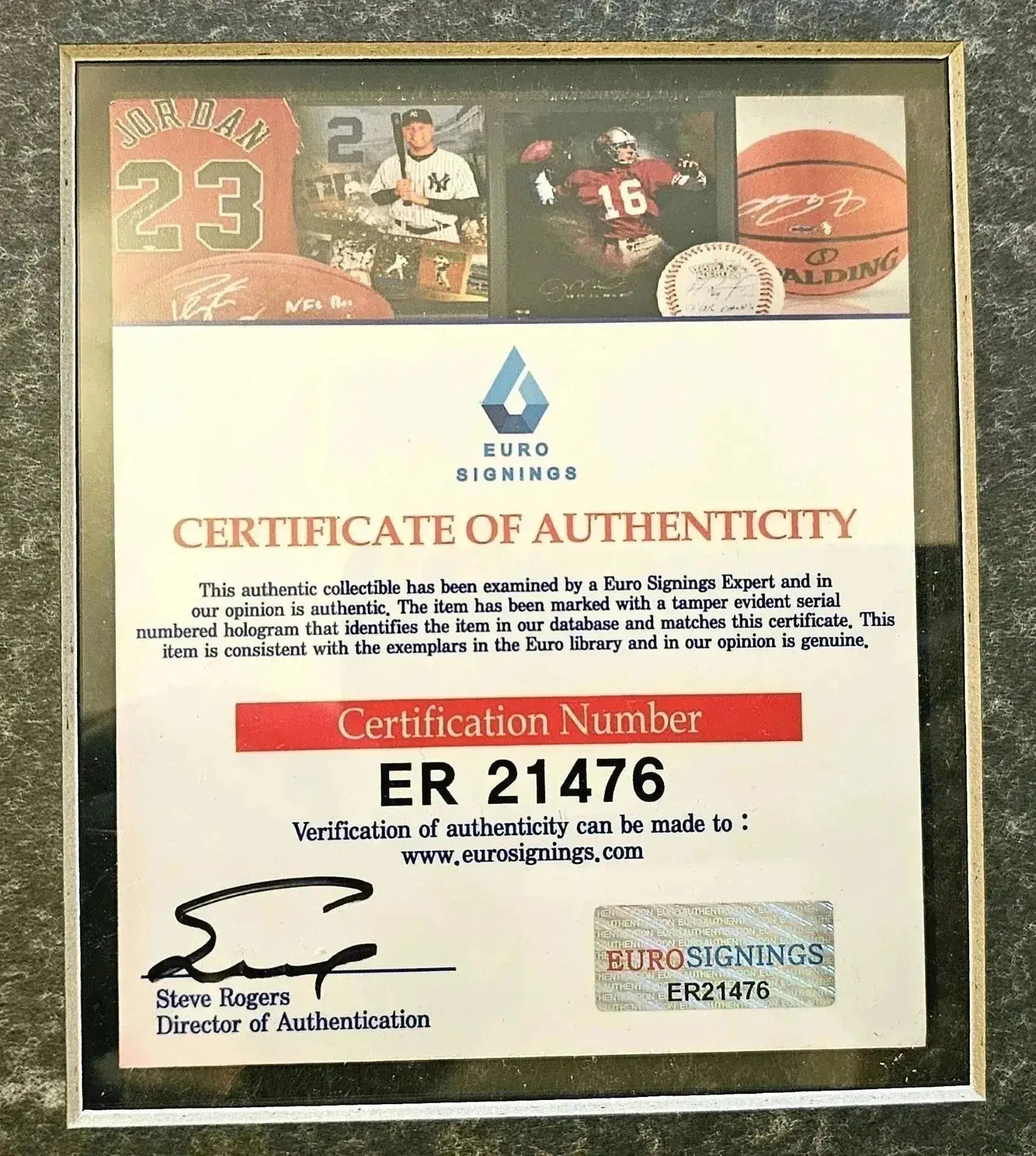 Lionel Messi 10 Barcelona signed soccer jersey with certificate of authenticity visible.