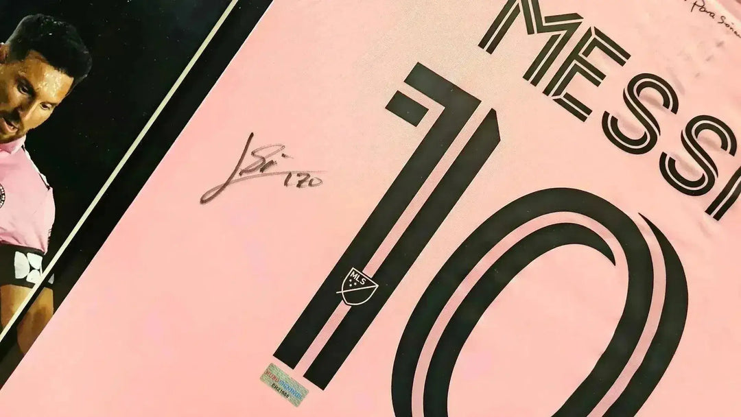Lionel Messi 10 Inter Miami CF 2023 Home - Signed Soccer Shirt | A New Home - Walkouts