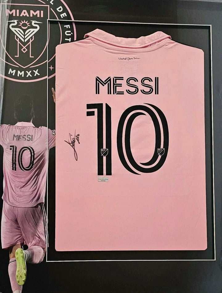 Lionel Messi 10 Inter Miami CF 2023 Home - Signed Soccer Shirt | Inaugural Trophy - Walkouts