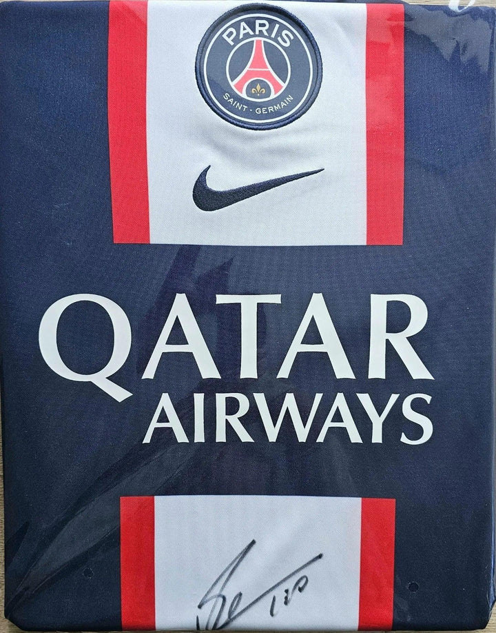 Lionel Messi PSG 2022-2023 Home - Signed Soccer Shirt | Premium ICONS COA - Walkouts