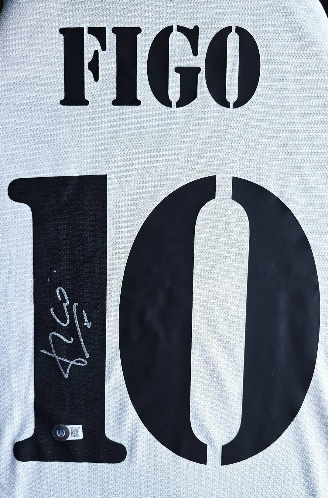 Luis Figo 10 Real Madrid 2001-2002 Home - Signed Soccer Shirt | European Champion Glory - Walkouts