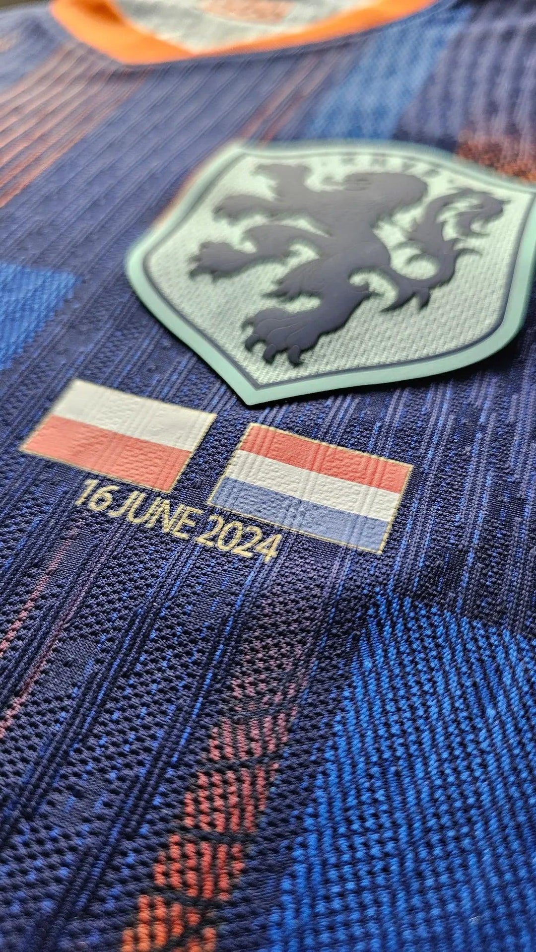 Memphis Depay 10 Holland Euro 2024 Away - Match Worn Shirt Signed | Iconic Hairband Game - Walkouts