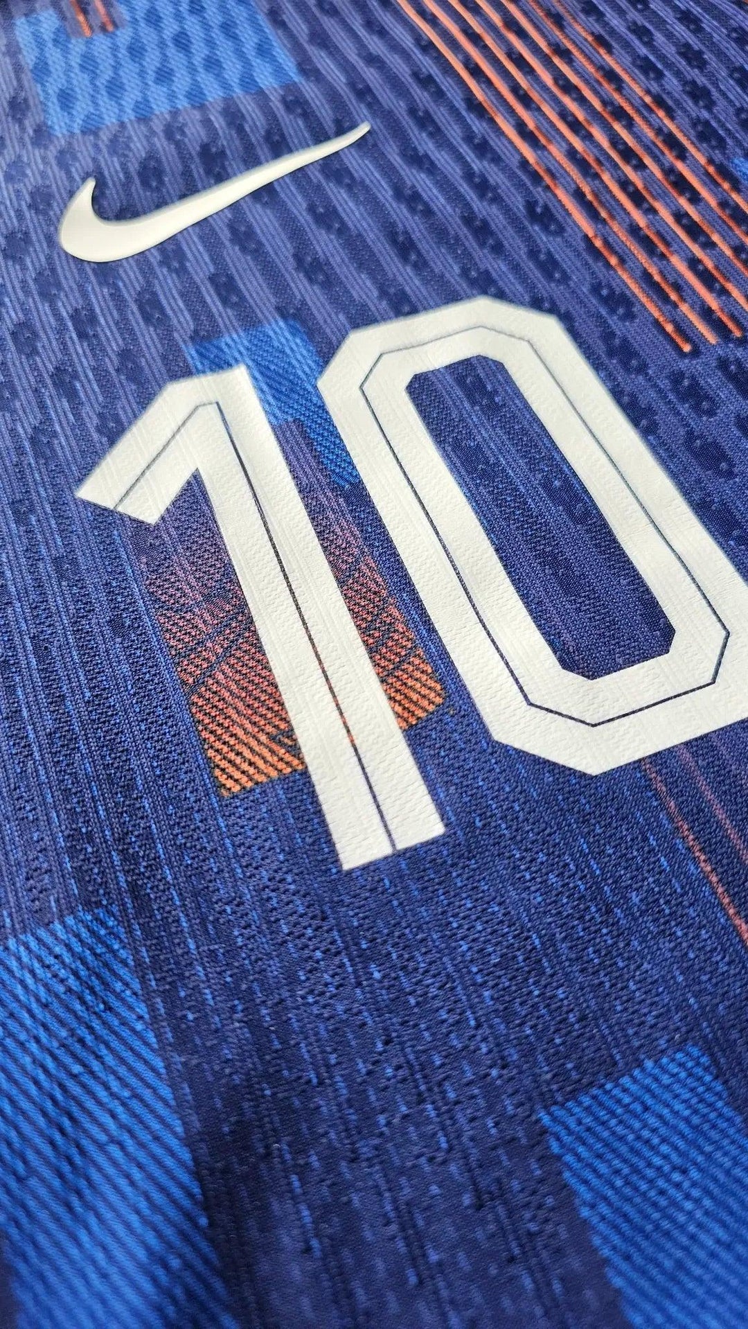 Memphis Depay 10 Holland Euro 2024 Away - Match Worn Shirt Signed | Iconic Hairband Game - Walkouts