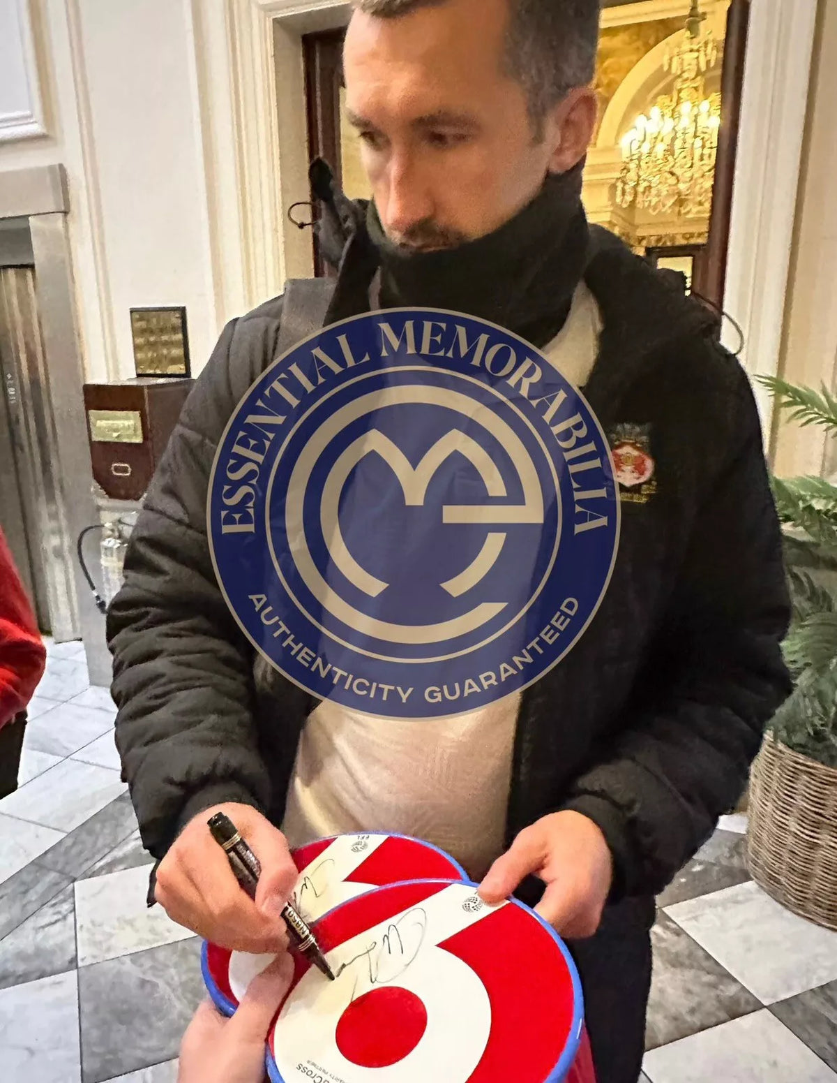 Signing proof photo for Ollie Palmer (Wrexham A.F.C.) — 2023-2024 • #23OPA20020909