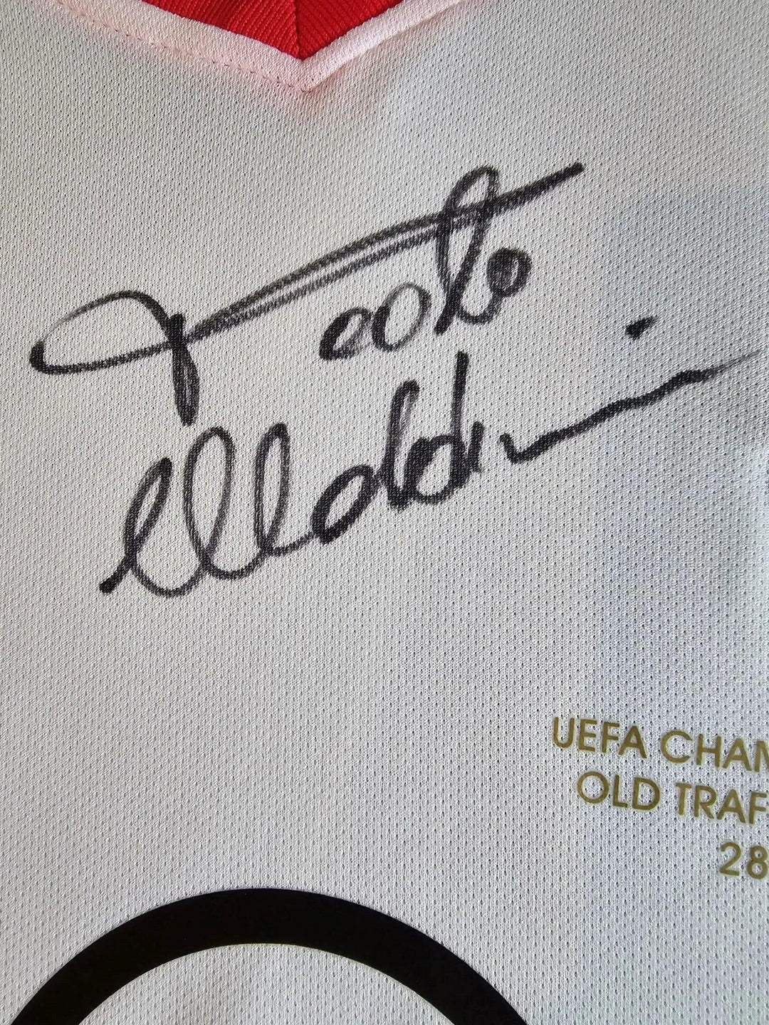 Paolo Maldini 3 AC Milan 2002-2003 Home - Signed Soccer Shirt | UEFA Champions League Final - Walkouts